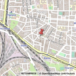 Mappa Via Marco Vincenzo Coronelli, 22, 00176 Roma, Roma (Lazio)