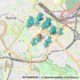 Mappa Via Illiria, 00183 Roma RM, Italia (0.8025)