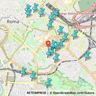 Mappa Via Illiria, 00183 Roma RM, Italia (1.1755)