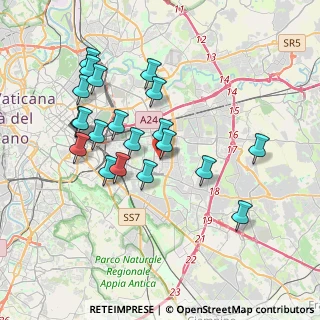 Mappa Via delle Giunchiglie, 00172 Roma RM, Italia (3.835)