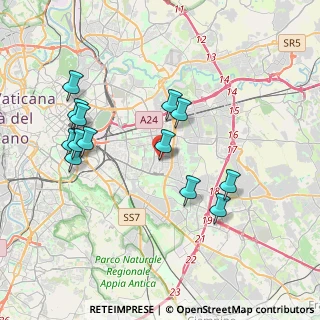 Mappa Via delle Giunchiglie, 00172 Roma RM, Italia (4.07538)