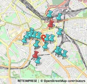 Mappa Via Pinerolo, 00183 Roma RM, Italia (0.742)