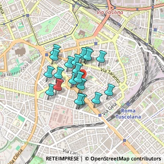 Mappa Via Pinerolo, 00183 Roma RM, Italia (0.323)