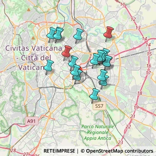 Mappa Via Pinerolo, 00183 Roma RM, Italia (3.13474)