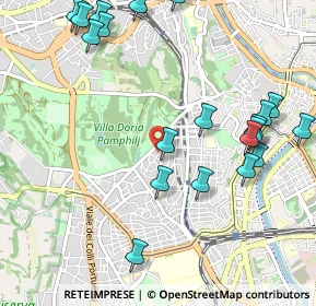 Mappa Via Innocenzo X, 00152 Roma RM, Italia (1.3265)