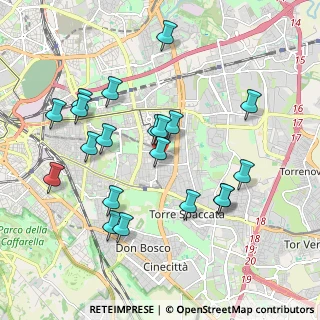 Mappa Piazza delle Conifere, 00172 Roma RM, Italia (2.0815)