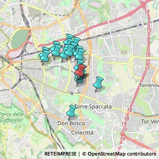 Mappa Piazza delle Conifere, 00172 Roma RM, Italia (1.2285)