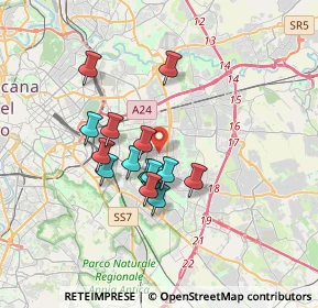 Mappa Piazza delle Conifere, 00172 Roma RM, Italia (2.86467)