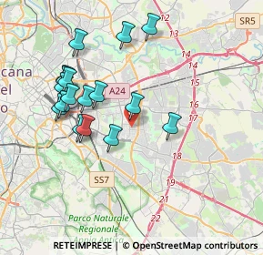 Mappa Piazza delle Conifere, 00172 Roma RM, Italia (3.91529)