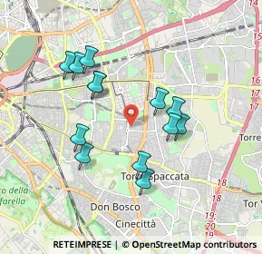 Mappa Piazza delle Conifere, 00172 Roma RM, Italia (1.74846)