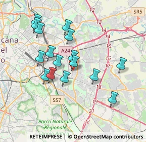 Mappa Via delle Ninfee, 00172 Roma RM, Italia (3.5925)