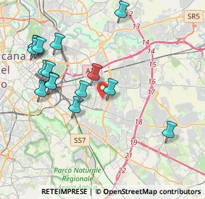 Mappa Via delle Ninfee, 00172 Roma RM, Italia (4.62688)