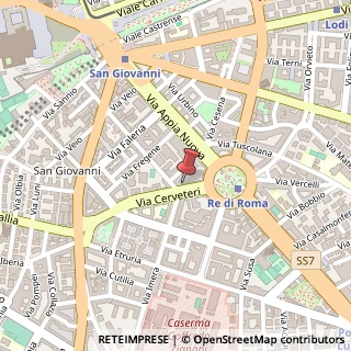 Mappa Via Cerveteri, 14, 00183 Roma, Roma (Lazio)
