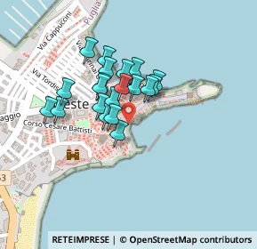 Mappa Corso Umberto I, 71019 Vieste FG, Italia (0.167)