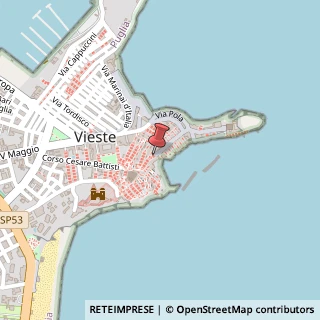 Mappa Via Vesta, 5, 71019 Vieste, Foggia (Puglia)