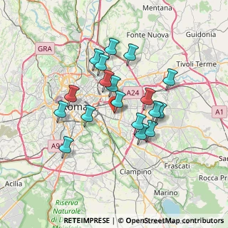 Mappa Centro Commerciale Primavera, 00172 Roma RM, Italia (6.37222)