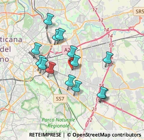 Mappa Via Olevano Romano 25 Via panaroli Via Vincenzo Tiberio Via Bodio, 00171 Roma RM, Italia (3.38286)