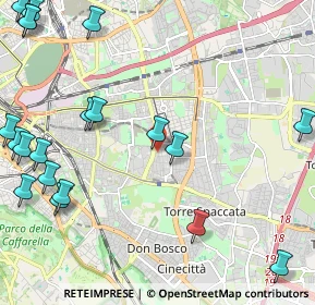 Mappa Via Olevano Romano 25 Via panaroli Via Vincenzo Tiberio Via Bodio, 00171 Roma RM, Italia (3.2825)