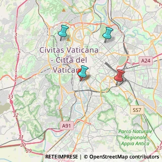 Mappa Via degli Orti di Trastevere, 00153 Roma RM, Italia (3.5525)