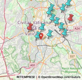 Mappa Via degli Orti di Trastevere, 00153 Roma RM, Italia (4.23538)