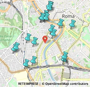 Mappa Via degli Orti di Trastevere, 00153 Roma RM, Italia (1.098)
