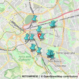 Mappa Via Mario Cartaro, 00176 Roma RM, Italia (1.73929)