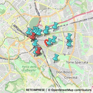 Mappa Via Mario Cartaro, 00176 Roma RM, Italia (1.4365)