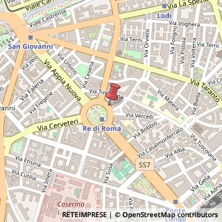 Mappa Piazza dei Re di Roma, 64, 00183 Roma, Roma (Lazio)