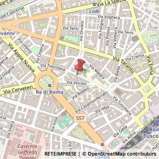 Mappa Via Tuscolana, 64, 00182 Roma, Roma (Lazio)