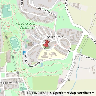 Mappa Via Vittorio Olcese, 16, 00155 Roma, Roma (Lazio)