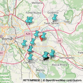 Mappa Via Pietraperzia, 00133 Roma RM, Italia (7.76)
