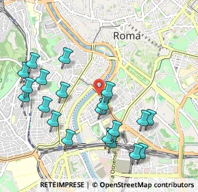 Mappa Lungotevere Aventino, 00153 Roma RM, Italia (1.1635)