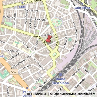 Mappa 95/LT. D Via Taranto, Roma, RM 00182, 00182 Roma RM, Italia, 00182 Roma, Roma (Lazio)