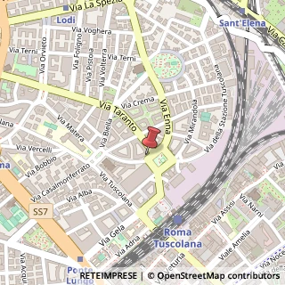 Mappa Piazza Ragusa, 71/74, 00182 Roma, Roma (Lazio)