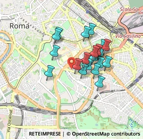 Mappa Via Norico, 00183 Roma RM, Italia (0.7195)