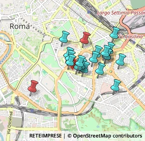 Mappa Via Norico, 00183 Roma RM, Italia (0.7035)