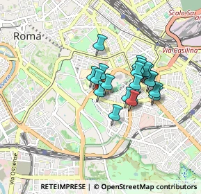 Mappa Via Norico, 00183 Roma RM, Italia (0.658)