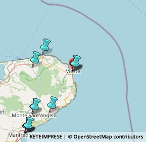 Mappa Via GN Spina, 71019 Vieste FG, Italia (21.98769)