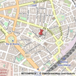 Mappa Via Palmi, 1, 00182 Roma, Roma (Lazio)
