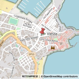 Mappa Corso Lorenzo Fazzini, 81, 71019 Vieste, Foggia (Puglia)