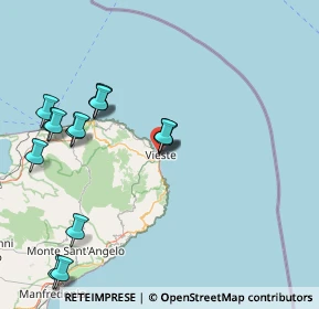 Mappa Via Benedetto Brin, 71019 Vieste FG, Italia (18.516)