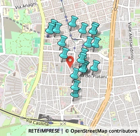 Mappa Via dei Narcisi, 00172 Roma RM, Italia (0.362)