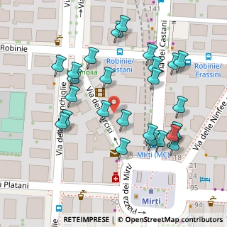 Mappa Piazza delle Peonie, 00172 Roma RM, Italia (0.0664)