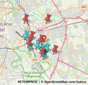 Mappa Piazza delle Peonie, 00172 Roma RM, Italia (2.79133)