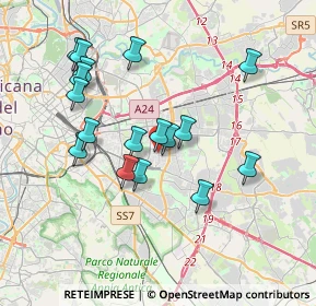 Mappa Via dei Narcisi, 00172 Roma RM, Italia (3.69765)