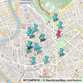 Mappa Via del Mortaro, 00187 Roma RM, Italia (0.4425)