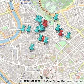 Mappa Via del Mortaro, 00187 Roma RM, Italia (0.3895)