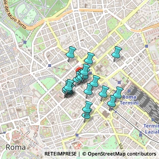 Mappa Via Modena, 00184 Roma RM, Italia (0.3215)
