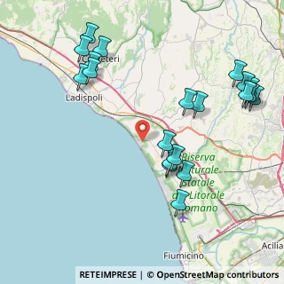 Mappa Via Sedilo, 00054 Fiumicino RM, Italia (10.2085)