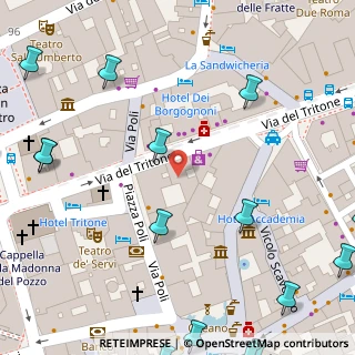 Mappa Piazza Poli, 00187 Roma RM, Italia (0.129)